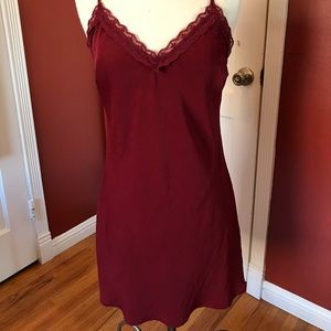 Hollister Maroon Slip Dress Size Medium